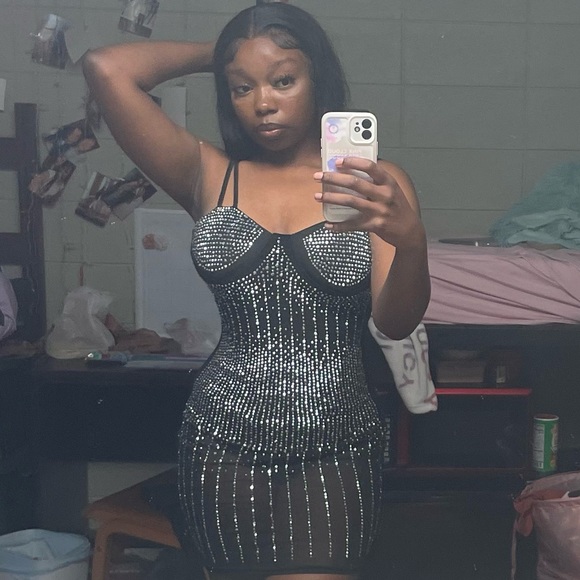 Diamond Sequin Birthday Dress - Picture 3 of 3